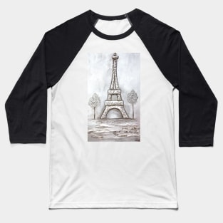 Eiffel Tower Baseball T-Shirt